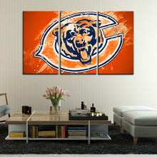 Load image into Gallery viewer, Chicago Bears Paint Splash Wall Canvas 2