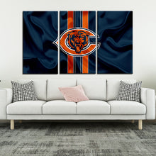 Load image into Gallery viewer, Chicago Bears Fabric Look Wall Canvas 2