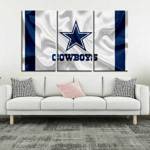 Dallas Cowboys Fabric Flag Look Wall Canvas 2