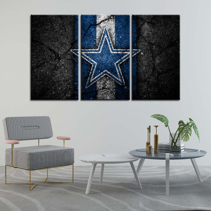 Dallas Cowboys Rock Style Wall Canvas 2