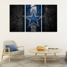 Load image into Gallery viewer, Dallas Cowboys Rock Style Wall Canvas 2