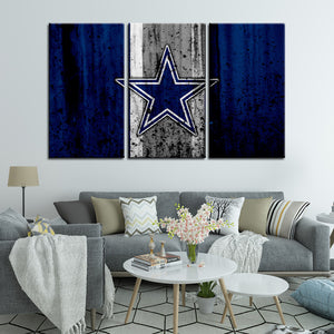 Dallas Cowboys Rough Look Wall Canvas 2