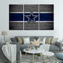 Load image into Gallery viewer, Dallas Cowboys Wooden Look Wall Canvas 2