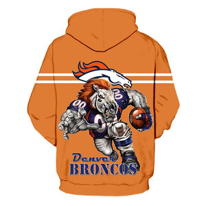 Denver Broncos 3D Hoodie