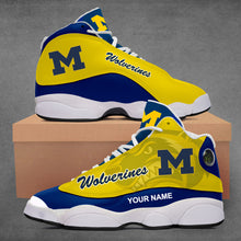 Load image into Gallery viewer, Michigan Wolverines Casual 3D Air Jordon Shoes