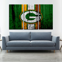 Load image into Gallery viewer, Green Bay Packers Rough Sign Wall Canvas 2