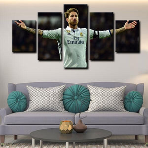 Sergio Ramos Real Madrid Wall Canvas 3