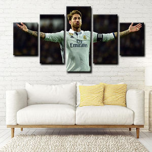 Sergio Ramos Real Madrid Wall Canvas 3