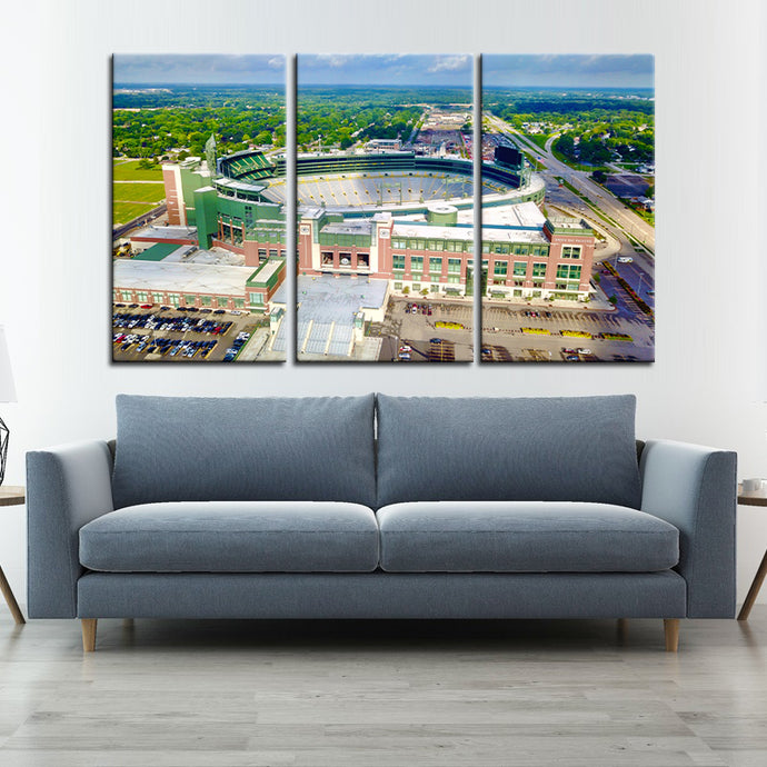 Green Bay Packers Stadium Wall Canvas 6