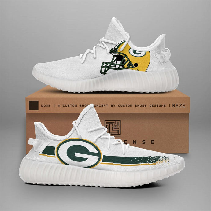 Green Bay Packers Casual 3D Yeezy Shoes