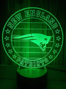 New England Patriots 3D LED Lamp 2