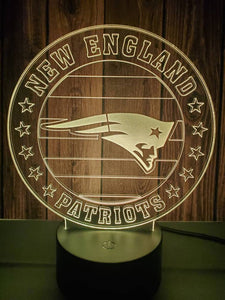 New England Patriots 3D LED Lamp 2
