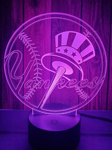 New York Yankees 3D LED Lamp 2