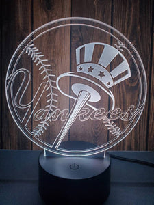 New York Yankees 3D LED Lamp 2