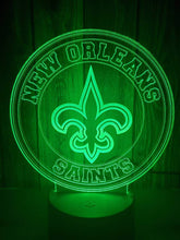 Load image into Gallery viewer, New Orleans Saints 3D LED Lamp 1