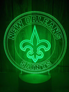 New Orleans Saints 3D LED Lamp 1