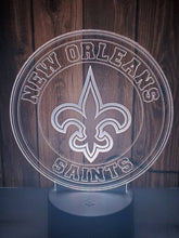 Load image into Gallery viewer, New Orleans Saints 3D LED Lamp 1