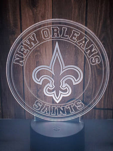 New Orleans Saints 3D LED Lamp 1