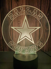 Load image into Gallery viewer, Dallas Cowboys 3D LED Lamp 1