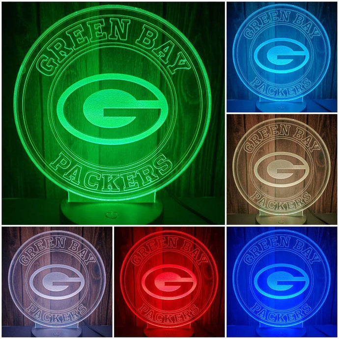 Green Bay Packers 3D LED Lamp 1