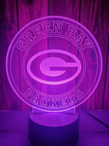 Green Bay Packers 3D LED Lamp 1