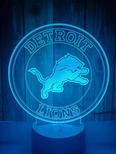 Load image into Gallery viewer, Detroit Lions 3D LED Lamp