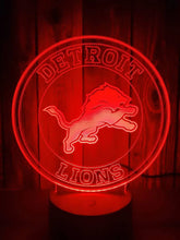 Load image into Gallery viewer, Detroit Lions 3D LED Lamp