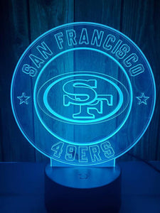 San Francisco 49ers 3D LED Lamp 1