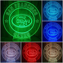 Load image into Gallery viewer, San Francisco 49ers 3D LED Lamp 1