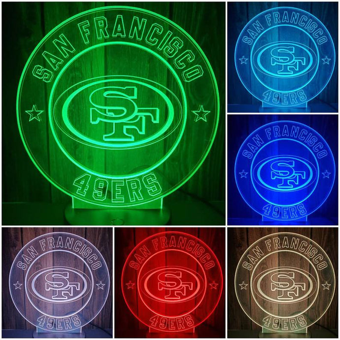 San Francisco 49ers 3D LED Lamp 1