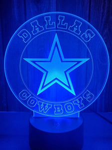 Dallas Cowboys 3D LED Lamp 1