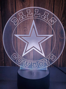 Dallas Cowboys 3D LED Lamp 1