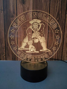 New England Patriots 3D LED Lamp 1