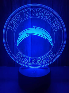 Los Angeles Chargers 3D LED Lamp 1