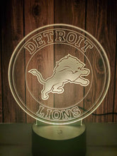 Load image into Gallery viewer, Detroit Lions 3D LED Lamp