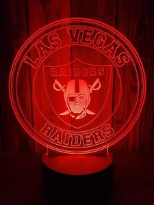 Las Vegas Raiders 3D LED Lamp 1