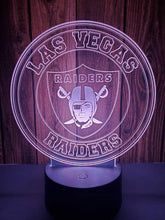 Load image into Gallery viewer, Las Vegas Raiders 3D LED Lamp 1