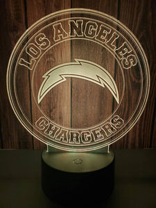 Los Angeles Chargers 3D LED Lamp 1