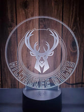 Load image into Gallery viewer, Milwaukee Bucks 3D LED Lamp