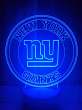 Load image into Gallery viewer, New York Giants 3D LED Lamp 1