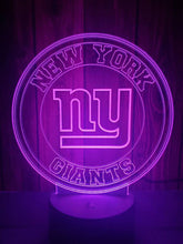 Load image into Gallery viewer, New York Giants 3D LED Lamp 1