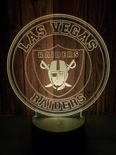 Load image into Gallery viewer, Las Vegas Raiders 3D LED Lamp 1