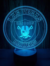 Load image into Gallery viewer, Las Vegas Raiders 3D LED Lamp 1