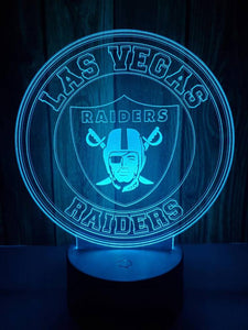 Las Vegas Raiders 3D LED Lamp 1
