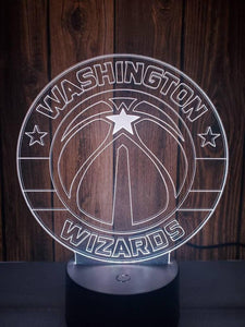 Washington Wizards 3D LED Lamp