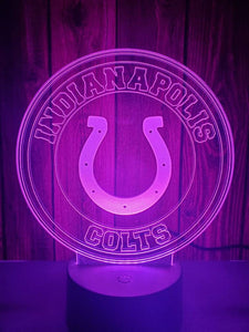 Indianapolis Colts 3D LED Lamp
