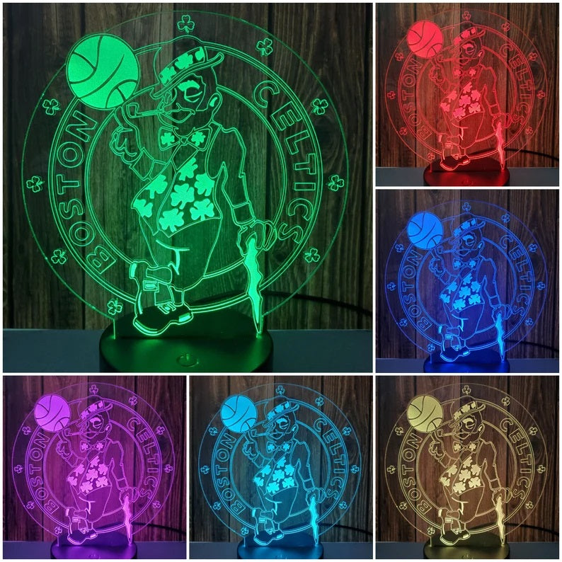 Boston Celtics 3D LED Lamp 1