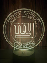 Load image into Gallery viewer, New York Giants 3D LED Lamp 1