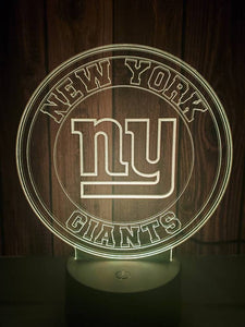 New York Giants 3D LED Lamp 1