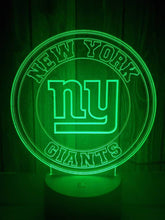 Load image into Gallery viewer, New York Giants 3D LED Lamp 1